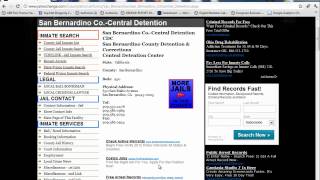 San Bernardino County Inmate Search - Jail Lockup Info