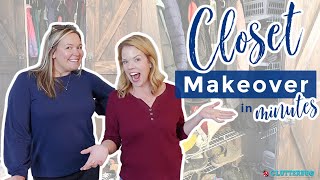 Small Closet Organization Makeover - You will NEVER guess what I found!!! 😱 😂 🤔