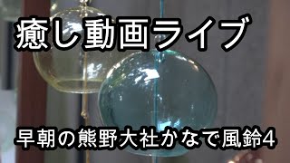 無人癒しライブ　早朝の熊野大社かなで風鈴4