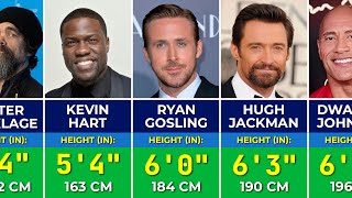 🧑 Heights of Famous Hollywood Actors in 2024 | Tallest and Shortest Actors