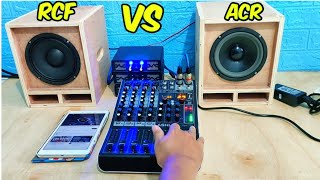 cek sound speaker RCF LF06HF115 VS ACR 660 mixer ashley super m4 || sound miniatur rcf 6 inch