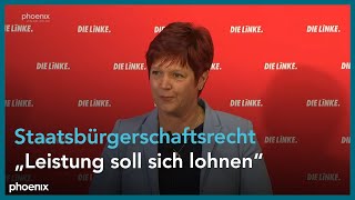 Pressekonferenz der Linkspartei mit Schirdewan und Ferschl