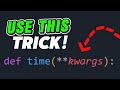 You're Not Using **kwargs... But You Should Be!