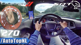 DODGE Challenger HELLCAT 727HP on AUTOBAHN (No Speed Limit) by AutoTopNL