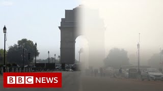 Coronavirus: Smog pollution in Delhi vanishes - BBC News