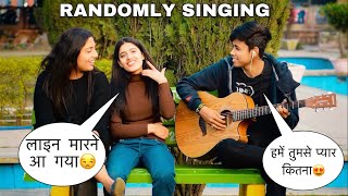 Impressing Cute Girls With Arijit Singh Songs | Randomly Singing With Girls Reaction | Jhopdi K