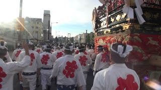 戸畑祇園大山笠2015　東大山笠　大上り　飛幡八幡宮　Tobata Gion Oyamagasa Festival (January)