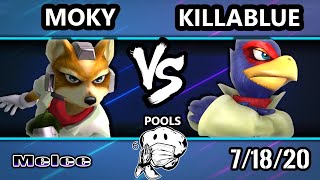 GOML 2020 SSBM - Moky (Fox) Vs. Killablue (Falco) Melee Pools