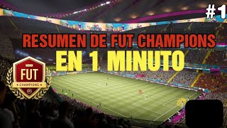 MI FUT CHAMPIONS EN 1 MINUTO!| RESUMEN [FIFA21]