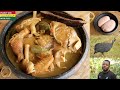 How To Prepare Ghana Peanut and Spinach soup (Nkate Konto soup) With Cocoyam Fufu