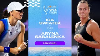 Iga Swiatek vs. Aryna Sabalenka | 2023 WTA Finals Semifinal | WTA Match Highlights