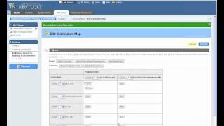 Curriculum mapping using Bb Outcomes