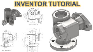 Inventor 2022 Tutorial #243 | 3D Model Basic Beginners