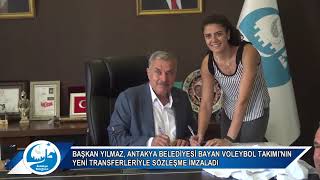 BAŞKAN YILMAZ, ANTAKYA BELEDİYESİ BAYAN VOLEYBOL TAKIMI’NIN YENİ TRANSFERLERİYLE SÖZLEŞME İMZALADI