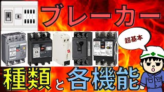 【知らないとヤバい】ブレーカーの種類と各機能について【知識編】