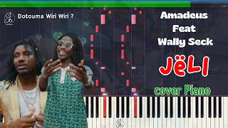 Amadeus - Jëli (feat. Wally B. Seck) - COVER PIANO Instrumental + Lyrics/Paroles 4K