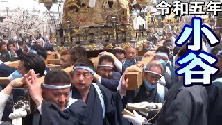 小谷 屋台 御旅所入り 拝殿前 北条節句祭り 令和五年 四月二日