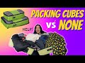 It’s NOT Even CLOSE! Packing Cubes VS No Packing Cubes Comparison