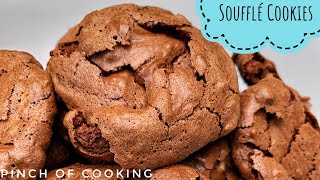 Chocolate Soufflé Cookies - Flourless and Gluten Free with a Nut Free Option