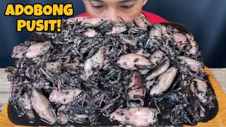 ADOBONG pusit Mukbang Asmr | Filipino Food Mukbang Philippines