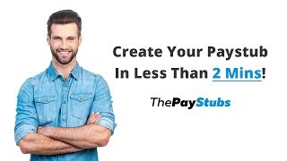 Learn How To Create A Paystub In Less Than 2 Minutes !