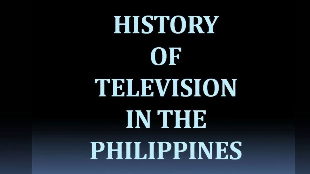 The History Of Philippine Television - YouTube