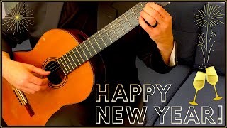 Auld Lang Syne (New Year Song) on classical guitar | Free TAB and Sheet music