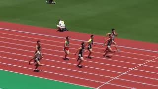 愛知県高校総体　男子100m　予選第2組　2018/05/19