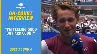 Casper Ruud On-Court Interview | 2022 US Open Round 4