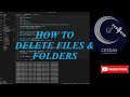 34.  How to delete files and folders using python OS module.