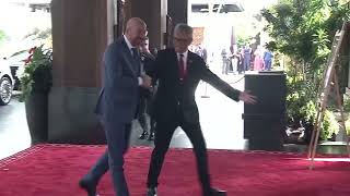 Indonesian President Joko Widodo welcomes Charles Michel at G20 Bali summit