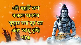 এই মন্ত্রটি জপ করলে অকাল মৃত্যুর ভয় দূর হয় এবং আয়ু বৃদ্ধি পায়।