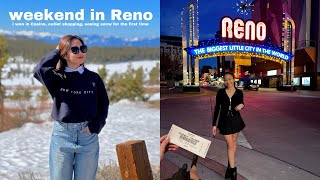 RENO VLOG: First Time in Casino, Snow Experience \u0026 Outlet Shopping