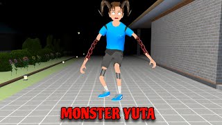 Yuta Jadi Monster Untuk Kalahkan Yakuza, Mio Dan Baby Celine Senang || Sakura School Simulator