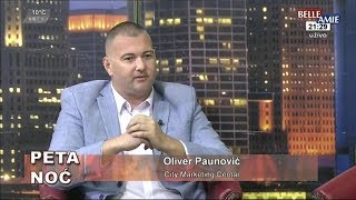 Oliver Paunović u emisiji Peta noć Belami TV