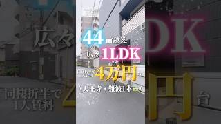 【No.697】44㎡越え広々1LDK❣️ #大阪賃貸#1人暮らし#お部屋探し#好立地#築浅#同棲部屋#Wi-Fi無料#1LDK