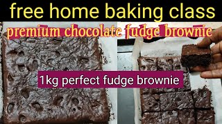 class 14 #PN free home baking class #1kg fudge brownie #இலவச கேக் பயிற்சி #browine #cake #homemade