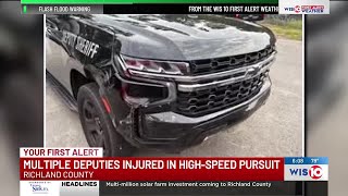 Man arrested, deputies hurt after high-speed Richland County chase