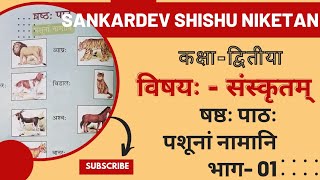 Sankardev Shishu Niketan Class-2 Sanskrit lesson 6 শংকৰদেৱ শিশু নিকেতন শ্ৰেণী-দ্বিতীয় সংস্কৃত পাঠ ৬