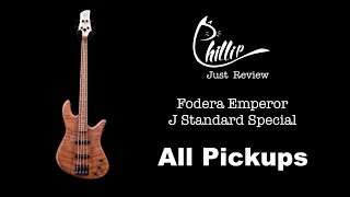 Fodera Emperor J Standard Special - Sound Clip(개소리 주의)