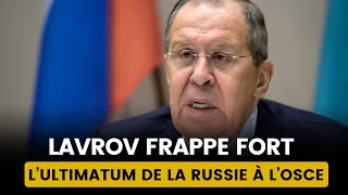 LAVROV FRAPPE FORT : LA RUSSIE NE TOLÉRERA PLUS LES PROVOCATIONS