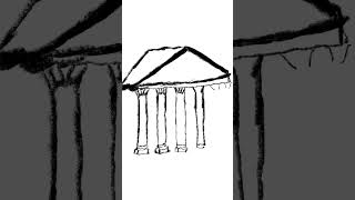 How to draw the pantheon 🏛 (Roman buildings)
