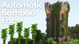 AUTOMATIC BAMBOO FARM | Minecraft Tutorial | Java \u0026 Bedrock [1.21+]