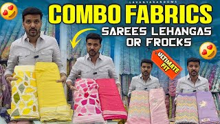 Combo Fabrics for Sarees \u0026 Lehangas Latest designer Fabrics #lavanyarandoms