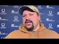 indianapolis colts o line coach tony sparano outstanding leader talks rookies mark glowinski