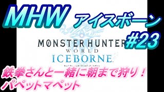 【MHWI】モンハンワールドアイスボーン（パペットマペットの生放送）#23【LIVE】