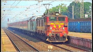 First LHB Special Train Of S.E.C.R: Bhagat Ki Kothi - Bilaspur Special at Amgaon Railway Station