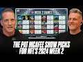 The Pat McAfee Show Picks & Predicts Every Game For NFL's 2024 Week 2