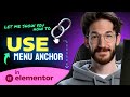 How to USE MENU ANCHOR in Elementor (Step by Step)