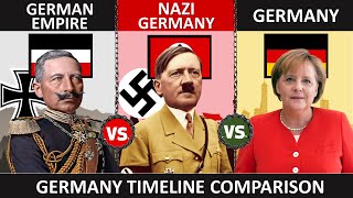 German Empire vs Nazi Germany vs Germany- Country Timeline Comparison
